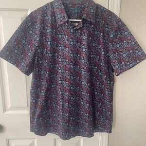 Perry Ellis Men's Multicolor Patterned Shirt